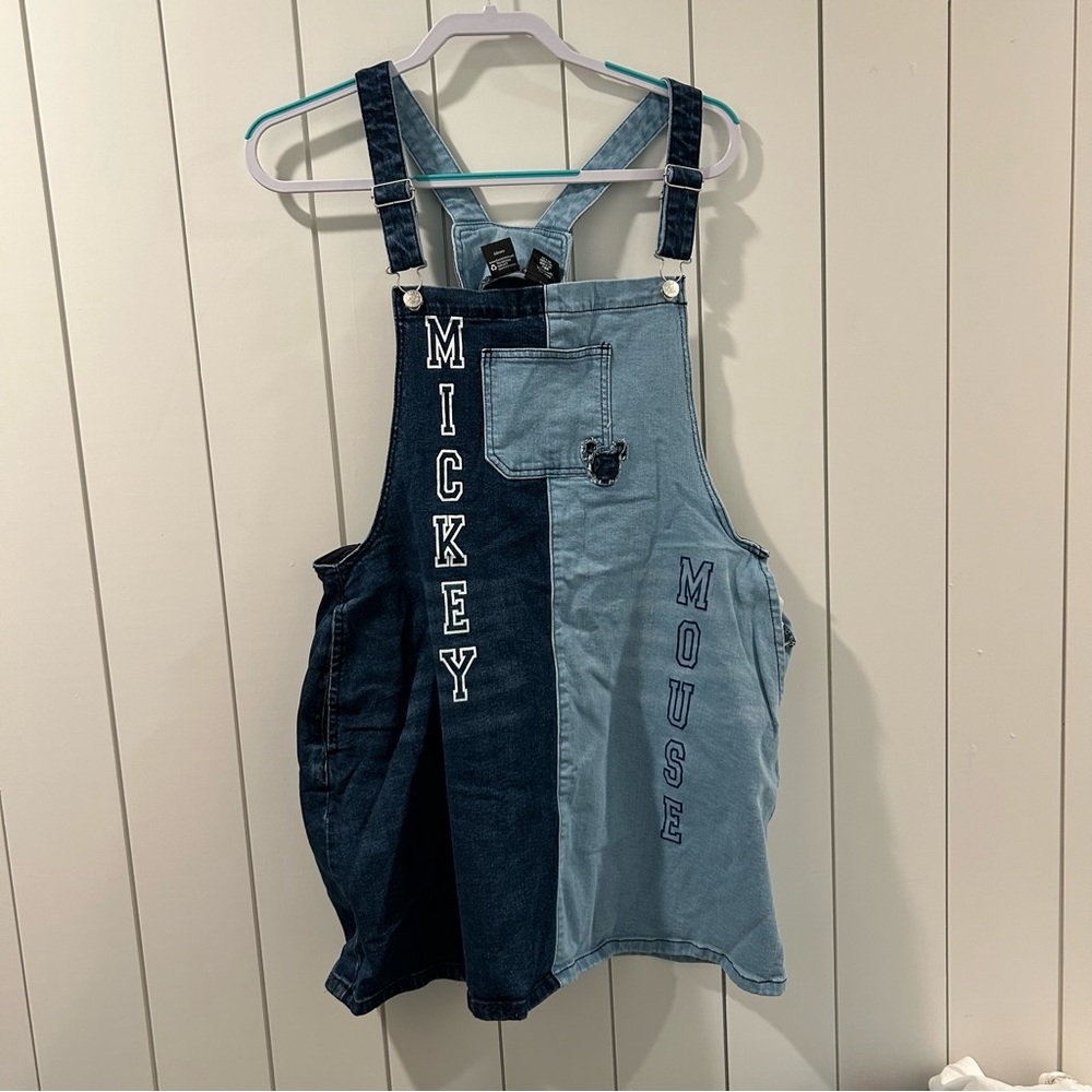 Disney Mickey Mouse Overall Jean Dress!